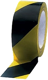 631 - žluto/černá výstražná samolepicí páska